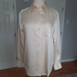 Vintage silk classic button-down shirt